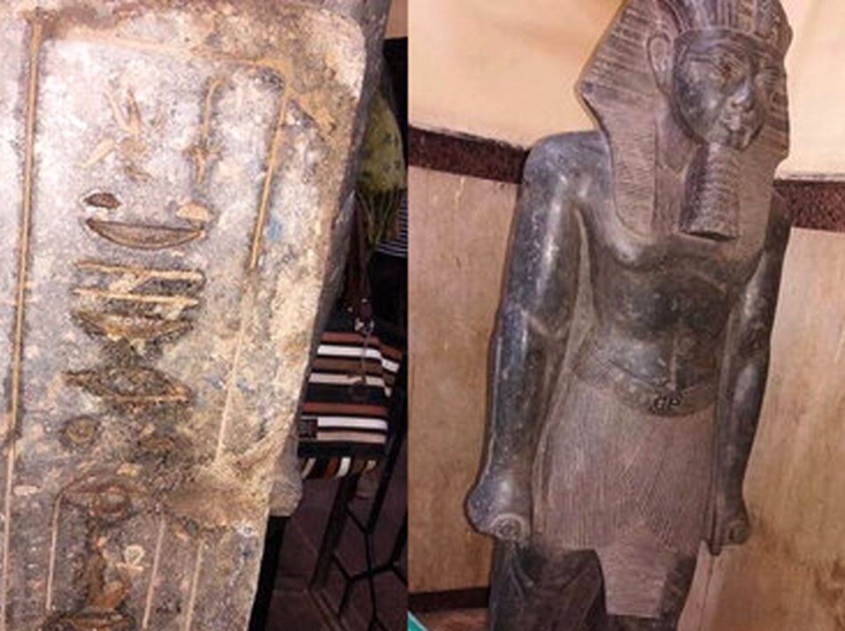 کشف مجسمه آمنهوتپ سوم در خانه‌ی یک قاچاقچی