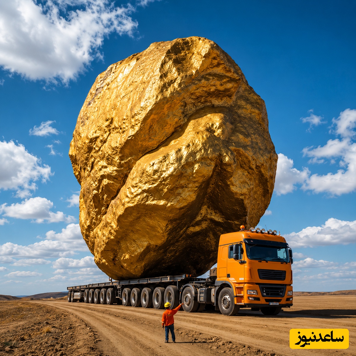 تصاویر لو رفته از کشف سنگ طلای غول پیکر و کمیاب؛ این گنج ملی میلیاردی به جیب چه کسانی می‌رود؟ + فیلم