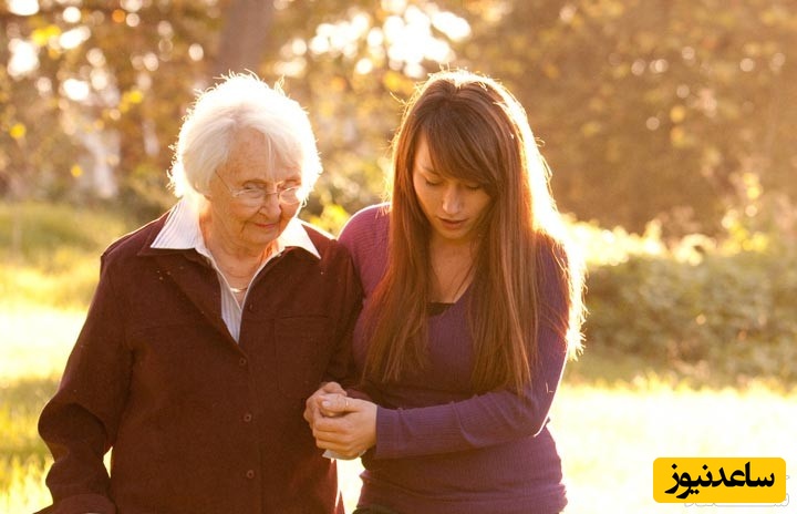 سالمند و دختر