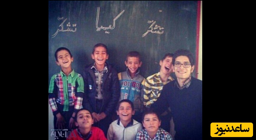 مهراوه شریفی نیا برای داشن آموزان یک روستای مرزی خط نوشت+عکس