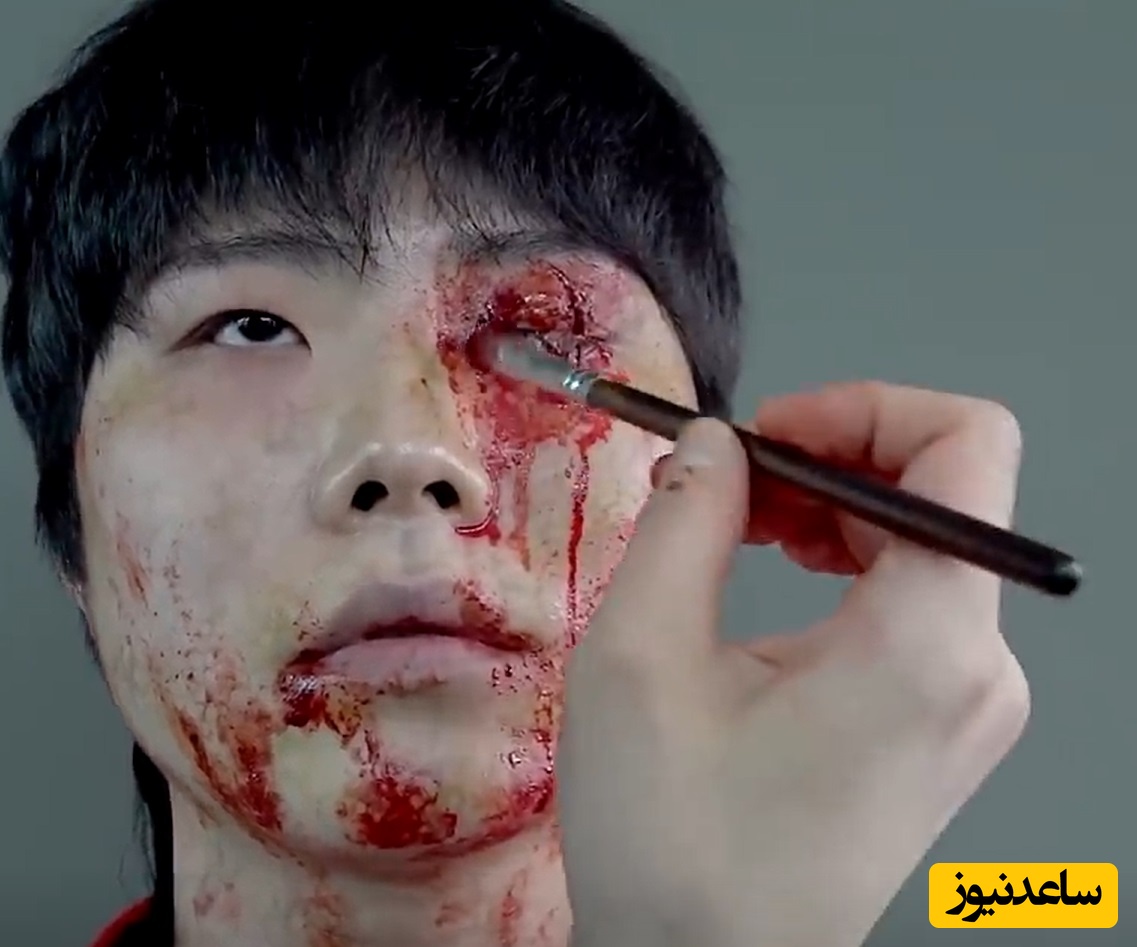 فیلم/ گریم وحشتناک اما دیدنی بازیگر زامبی سریال کره ای «ما همه مرده‌ایم»