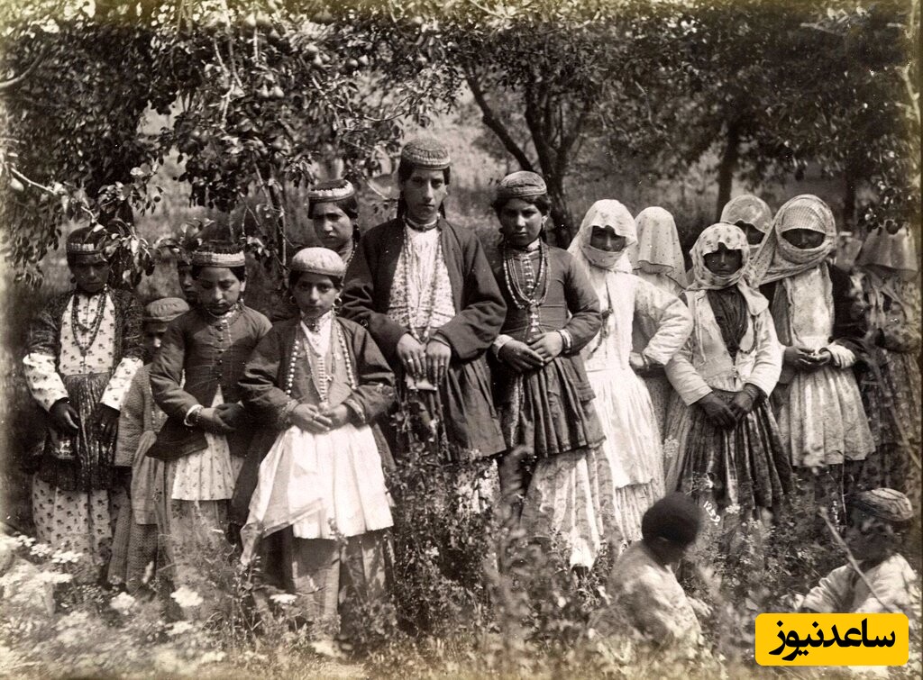 گروهی از زنان و کودکان ارمنی در دوران قاجار