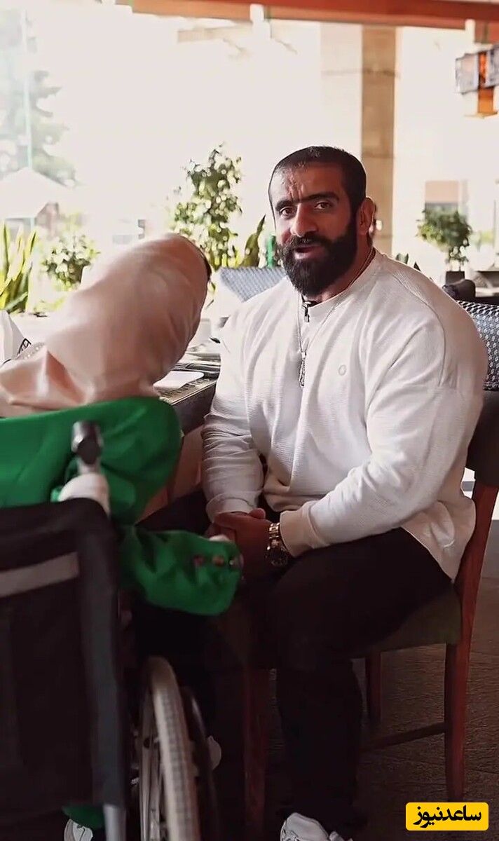 دیدار احساسی و برخورد زیبای هادی چوپان با فاطمه حمامی/ گرگ ایرانی سفره دلش را برای دختر هنرمند ایرانی باز کرد+فیلم