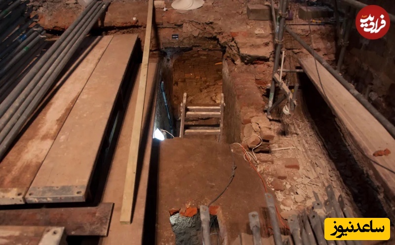 محل حفاری در کف کلیسای جامع شهر بیدگوشچ