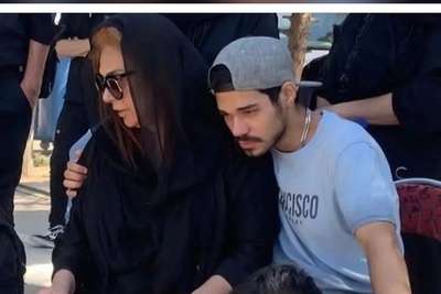 همراهی صمیمانه بازیگران و ورزشکاران با نسرین مقانلو در لحظات تلخ وداع با پسرش؛ بهرنگ علوی، هادی ساعی، مرجانه گلچین، سیدجواد هاشمی و...+ویدیو