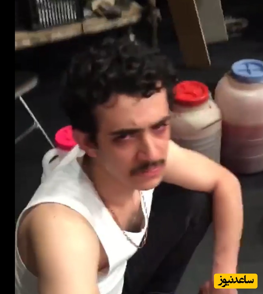 فیلم لو رفته از علی شادمان هنگام دستگیری و کشف مسکرات و زهر ِماری+ فیلم