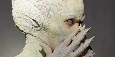 تغییر چهره کیم کارداشیان با تم هالووین با الهام از کروکدیل اصلا قابل شناسایی نیست+عکس