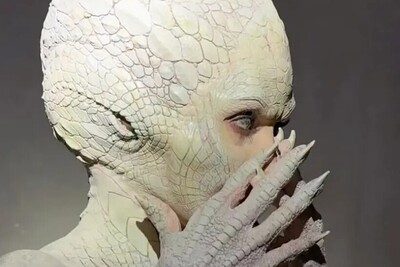 تغییر چهره کیم کارداشیان با تم هالووین با الهام از کروکدیل اصلا قابل شناسایی نیست+عکس