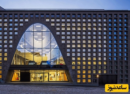 (عکس) بزرگ‌ترین کتابخانه دانشگاه مرکزی هلسینکی با معماری فوق مدرن و لاکچری/ طراحی باشکوه و بینظیر نما با تلفیق خطوط منحنی و مستقیم