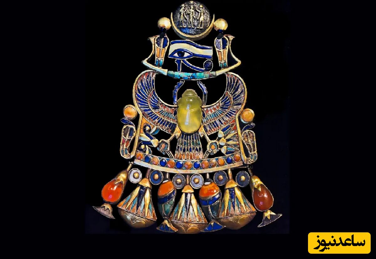 کلکسیونی از جواهرات چند هزار سالۀ مصر باستان و  آویز سینه سحرآمیز فرعون +عکس