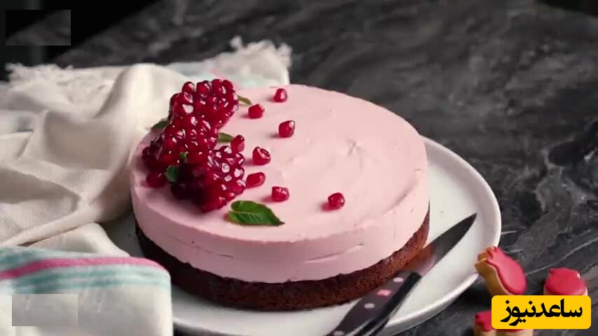 ویدیو | طرز تهیه موس کیک انار یک دسر عالی