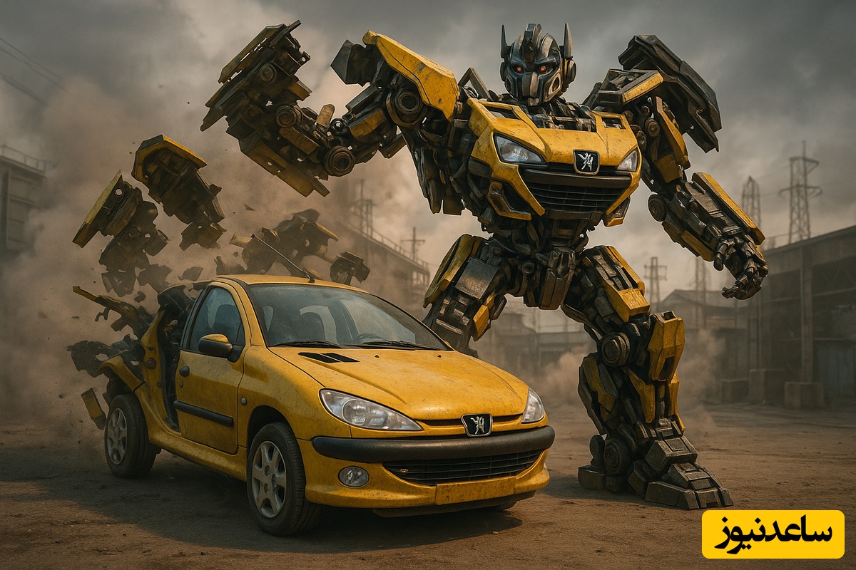 خلاقیت حماسه‌آفرین جوان مشهدی برای تبدیل 206 به مجسمه هالیوودی تبدیل شوندگان، با خود فیلم مو نمیزنه😍 / هنر نزد ایرانیان است و بس