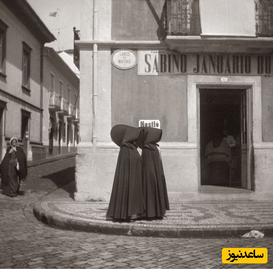 زنان پرتغالی چادر می‌پوشند؟! + تصاویر پوشش خاص زنان 100 سال پیش