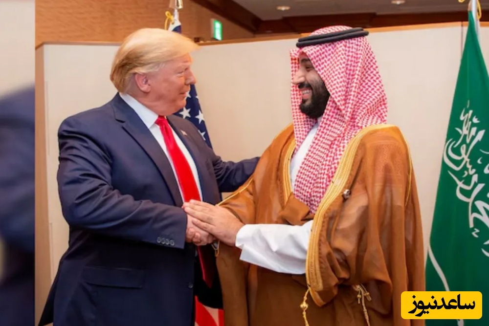 تصویر گویاتر از هزار کلمه؛ کاریکاتوریست مشهور عمق ارادتِ بن‌سلمان به ترامپ را این‌گونه ترسیم کرد