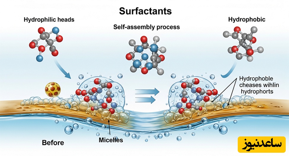 سورفکتانت عامل کف زا مواد شوینده