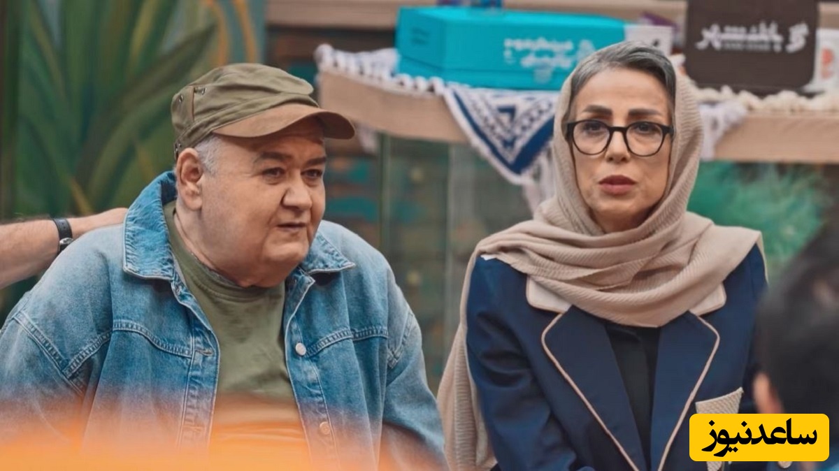 شیطنت جالب اکبر عبدی در کنار همسرش در جشن منتقدان