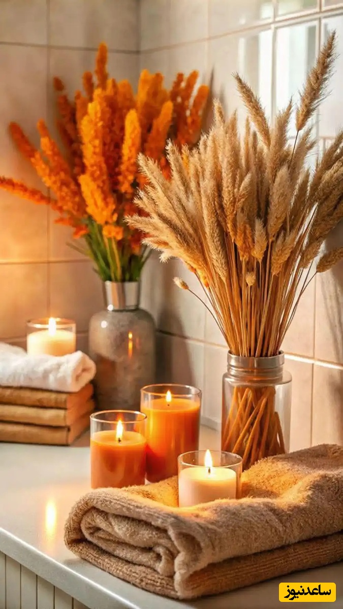 دکوراسیون پاییزه سرویس بهداشتی