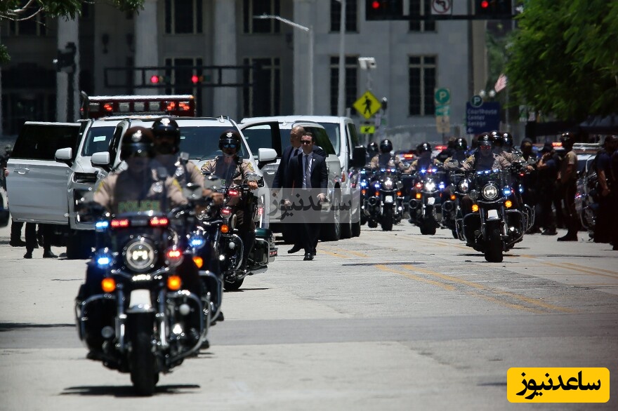 فیلمی از اسکورت کاروان ترامپ در اسرائیل/ انگار یک ارتش همراهیش میکنه...