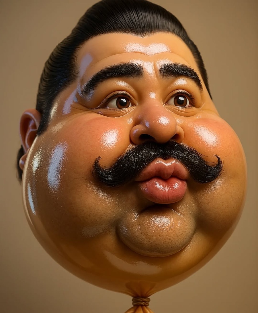 رونمایی از کاریکاتور بادکنکی اغراق آمیز بازیگران ایرانی/ جواد رضویان، هوتن کیبا، بهنام بانی، عباس جمشیدی فر، احسان علیخانی و...