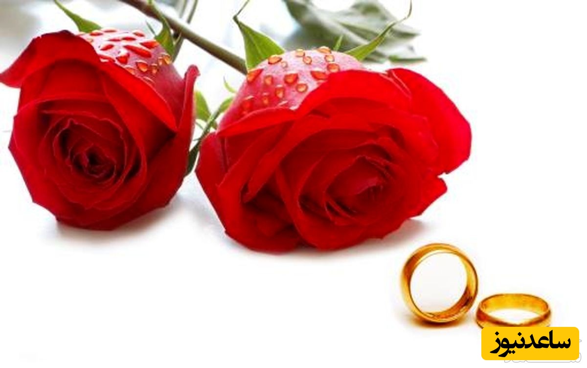 حلقه ازدواج و گل