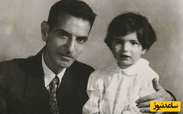 عکسی از استاد شهریار و دخترش