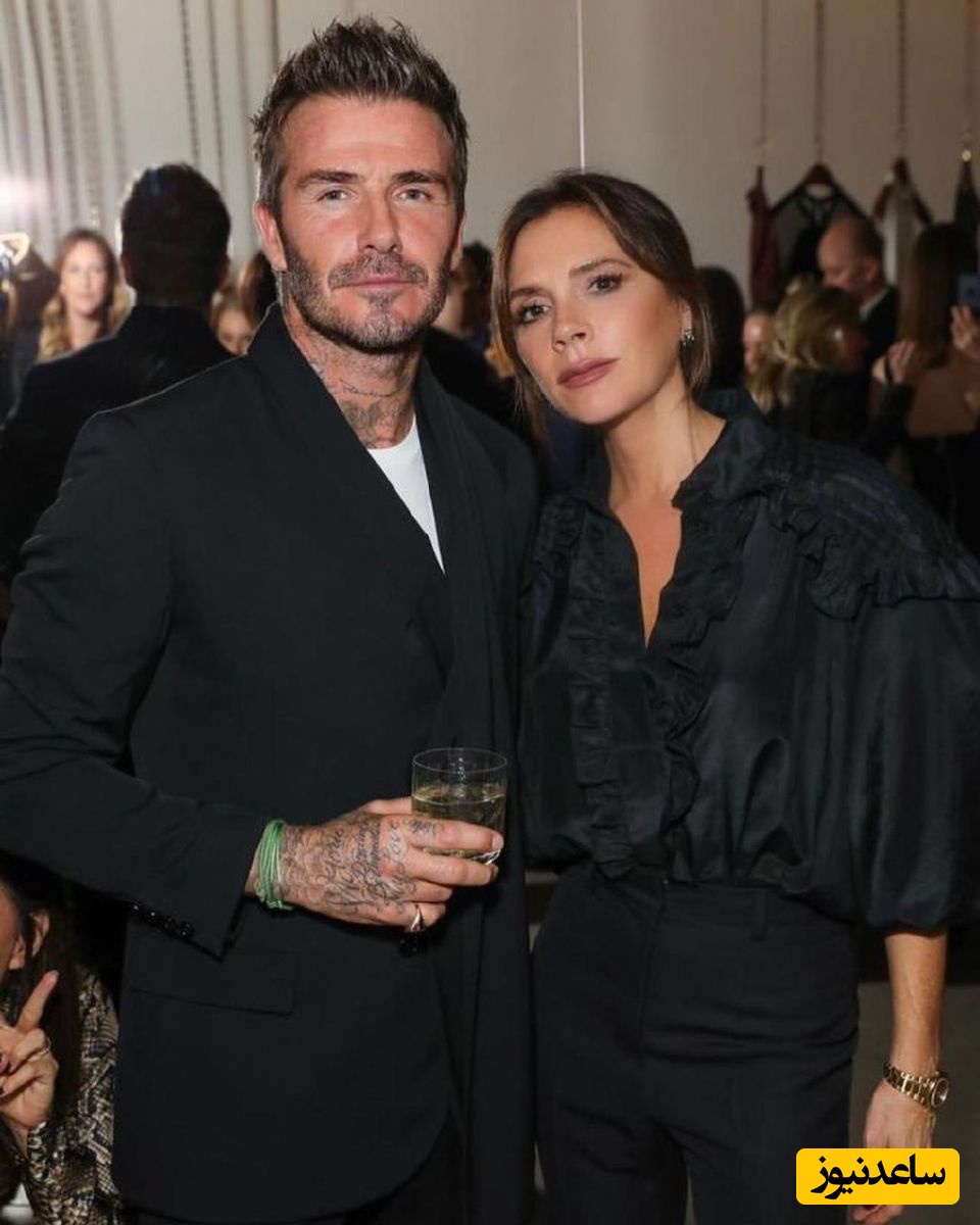 ویدیویی از مهارت آشپزی دیوید بکهام و دسته گل به آب دادن جلوی چشم همسر زیبایش + فیلم