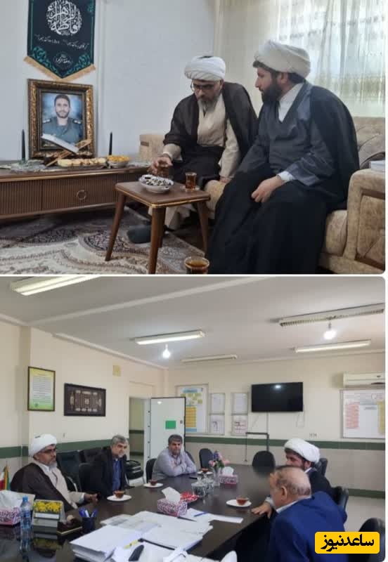 دیدار مسئول امور استان‌های حوزه نمایندگی ولی‌فقیه در بنیاد شهید با جانبازان بستری و خانواده شهید ساکی در اهواز