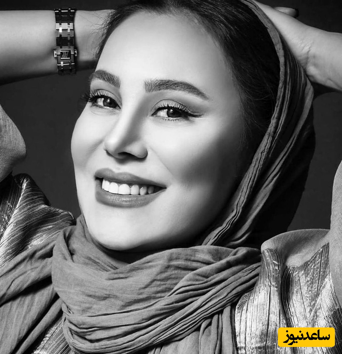 سلفی آرام جعفری در دیسکو ! حال خوش آرام جعفری از نورهای رنگارنگ + ویدیو