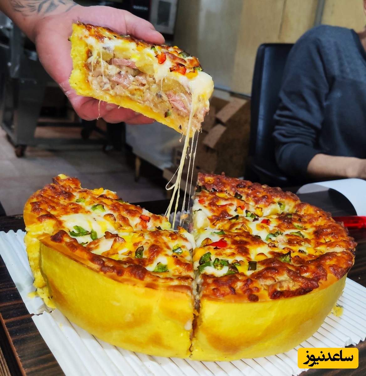 کیک پیتزا یک ایده خوشمزه و متفاوت برای آخر هفته