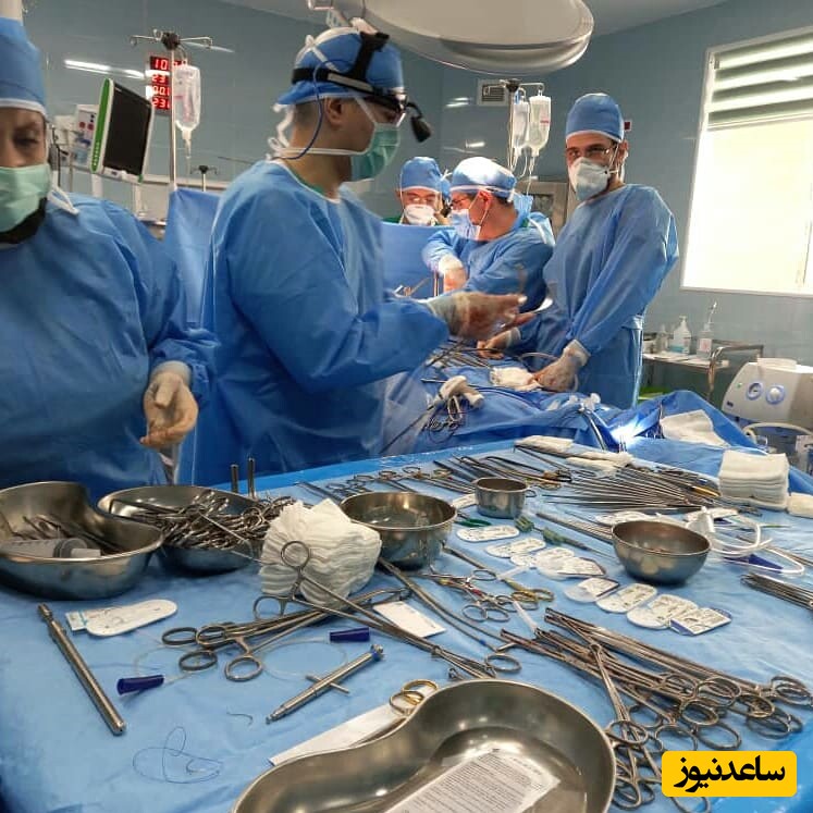 خروج تومور 11 کیلویی از شکم بیمار در استان فارس +عکس