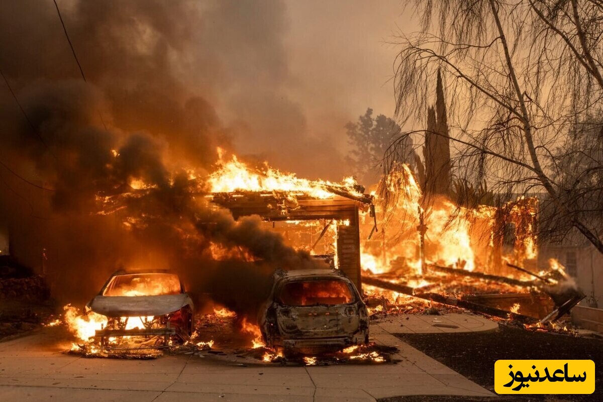 لحظه دستگیری یک متهم به آتش زدن عمدی منازل در لس آنجلس +فیلم/ بی تفاوت نباشیم