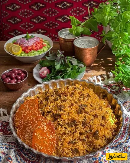 طرز تهیه لوبیا پلو مجلسی با ترکیب ادویه های جادویی/ هرچی از عطر و طعم این لوبیا پلو بگم کم گفتم👌