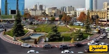 تهران قدیم؛ تخت جمشید وسط میدان ونک تهران؛ 52 سال قبل+عکس