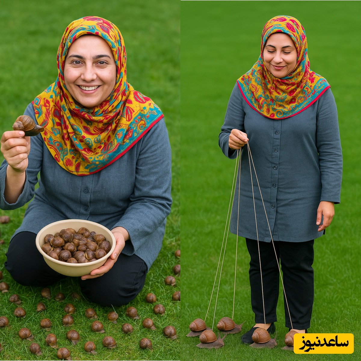 حلزون‌چرانی؛ شغل عجیب اما پردرآمدی که جیب این دختر ایرانی را در عرض 5 ماه پر از پول کرد! +ویدیو