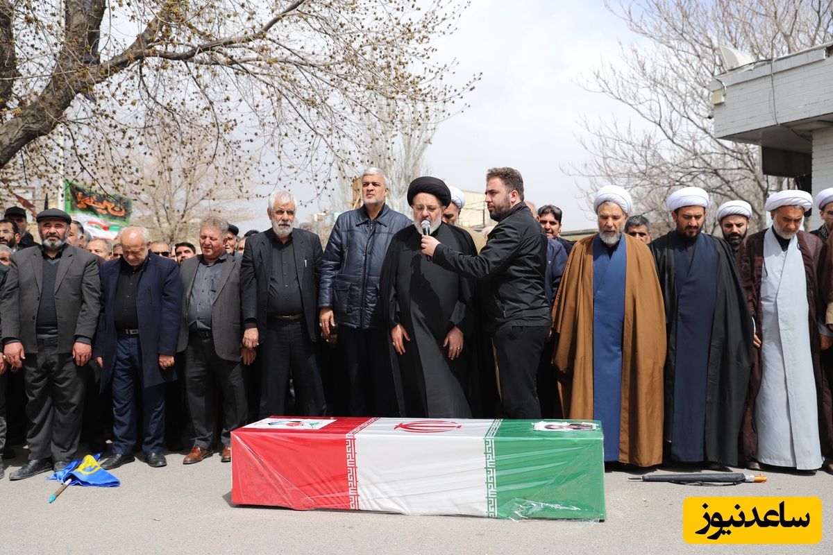 عکس | خاکسپاری شهید حمله دشمن به پل B1 کرج در تبریز، شهید یعقوب علیپور