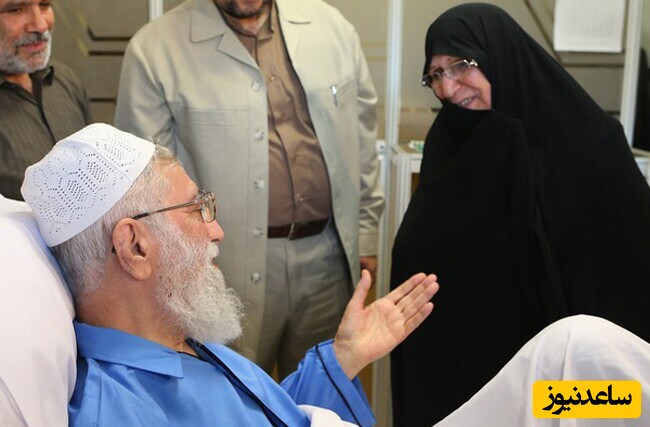 عیادت دختر امام خمینی (ره) از معظم له