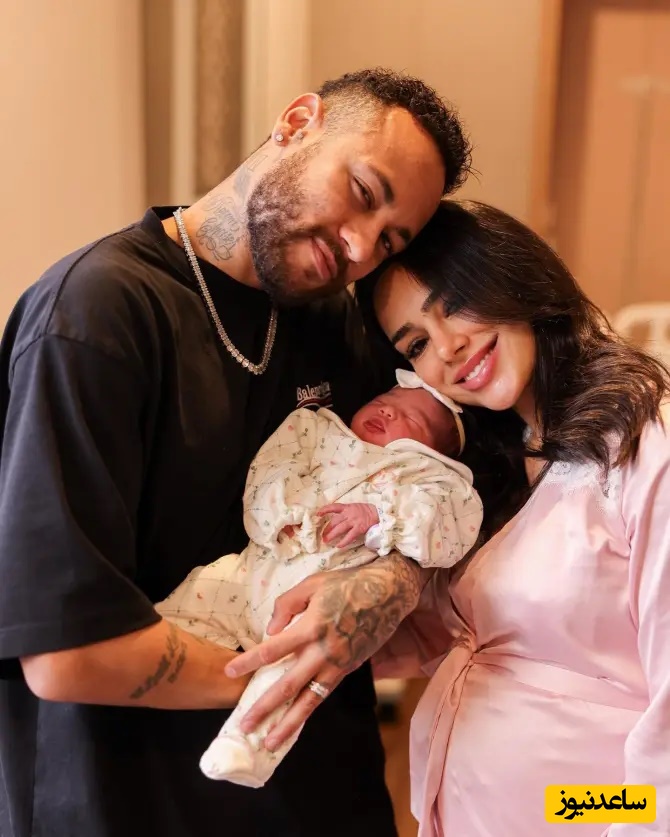 اشک شادی کنار اولین نفس فرزندش/ نیمار در لحظه تولد فرزند دومش با چشمانی اشکبار حضور داشت؛ ستاره فوتبال دنیا این‌بار در نقش پدری عاشق، تولد دوباره‌ای را تجربه کر