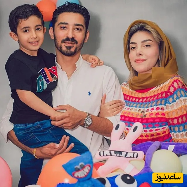 چیدمان رنگین کمانی خواهرزاده ساره بیات، پسر رضا قوچان نژاد