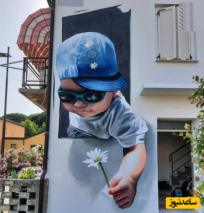 معجزه قلم موی هنرمند ایتالیایی با نقاشی‌هایی که از دل دیوارها بیرون زده اند/ ببین هنر چه میکنه با خیابونهای پوسیده شهر!+ عکس