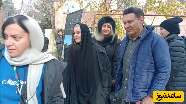 بازیگران و هنرمندان ایرانی در مراسم خاکسپاری حمید طالقانی