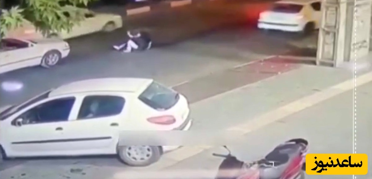 لحظه هولناک زیر گرفتن عابر پیاده توسط 207 در ارومیه / بنده خدا چقد ترسید + ویدئو