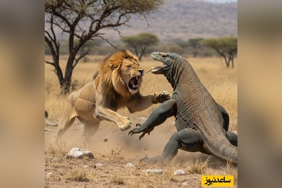 (ویدئو) مستند حیات وحش حیوانات/ راز بقا، این داستان: جنگ و خونریزی شیر و اژدهای کومودوی وحشی