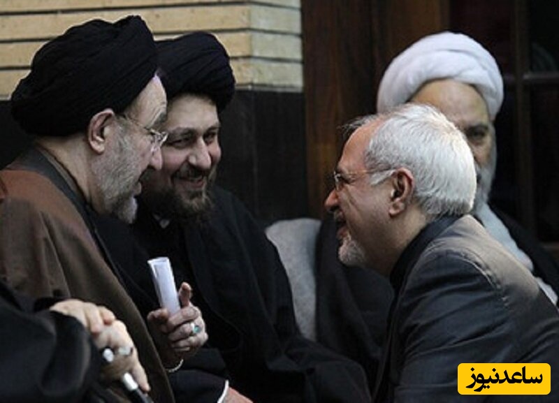 دیدار ظریف با خاتمی با همان لباس صورتی + عکس / ظریف از اصفهان بازگشت ...