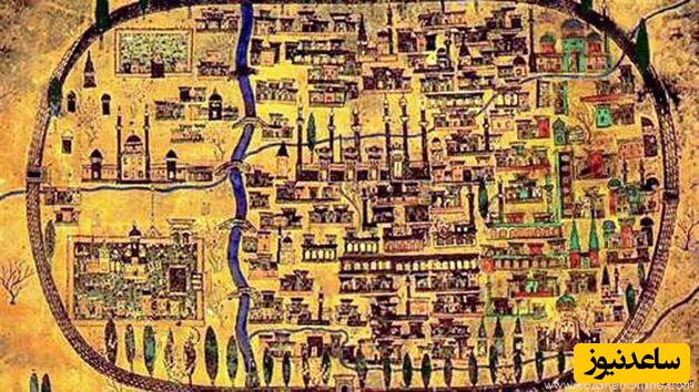 نقشه قدیمی تبریز