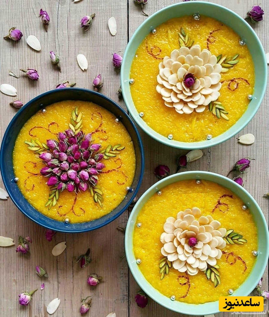 طرز تهیه دسر شیربرنج و شله‌زرد جدید برای سفره های مهمانی و افطاری+ عکس