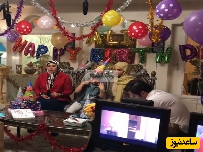 پشت‌صحنه جشن تولد «علی ثروتیان» در سریال «آنام»