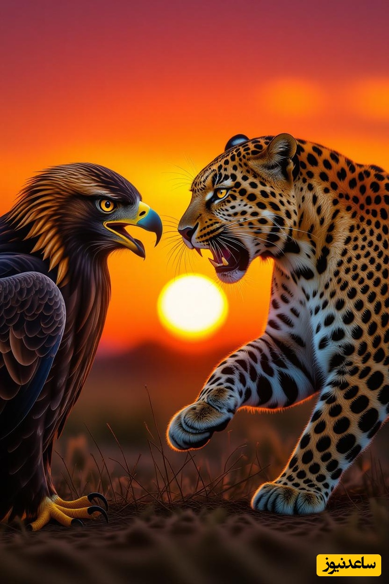 (ویدئو) نگاهی به نبرد نفس‌گیر مرگ و زندگی عقاب و پلنگ در دشت‌های آفریقا برای بقا؛ مستند حیات وحش واقعی اینه🦅