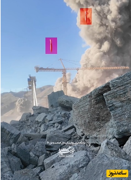 نزدیک‌ترین ویدیو از لحظه اصابت موشک‌ها به پل B1 کرج و جنایتی که ترامپ که به آن افتخار کرد