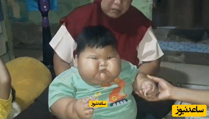 نوزاد عظیم الجثه‌ای که وزنی معادل کودک 8 ساله دارد+فیلم