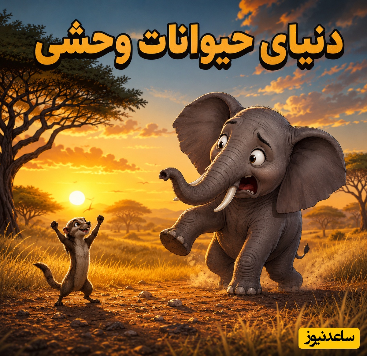 (ویدئو) مستند حیات وحش حیوانات/ راز بقا، این داستان: فیلِ خشمگین در برابر یک رقیب غیر منتظره